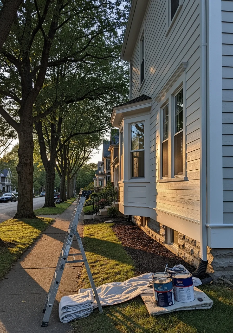 Quality workmanship on an Aurora property, demonstrating professional execution across the community's diverse housing types.