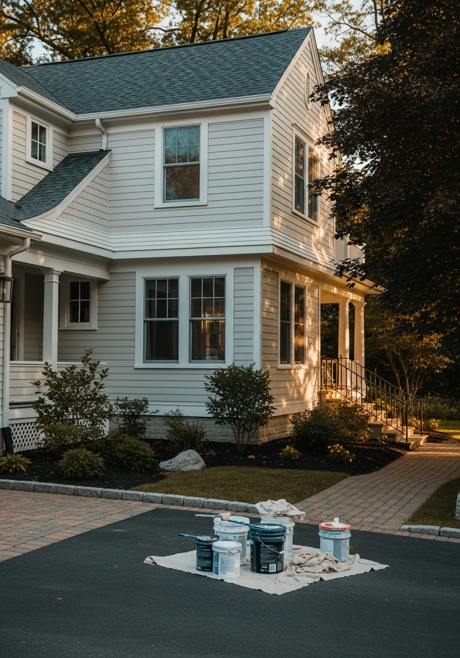 Detailed view of skilled work on a Chagrin Falls property, showing professional execution and respect for the home's character.